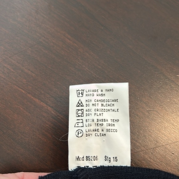 Made in Italy Navy Pull On Pants Viscose Blend Slim Size M - Picture 6 of 10